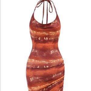 Tie Dye Open Back Dress